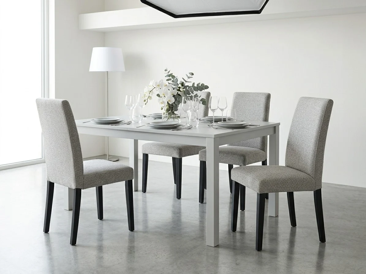 Woven Fabric Upholstered Dining Chair 4 - Furniture Place Kenya