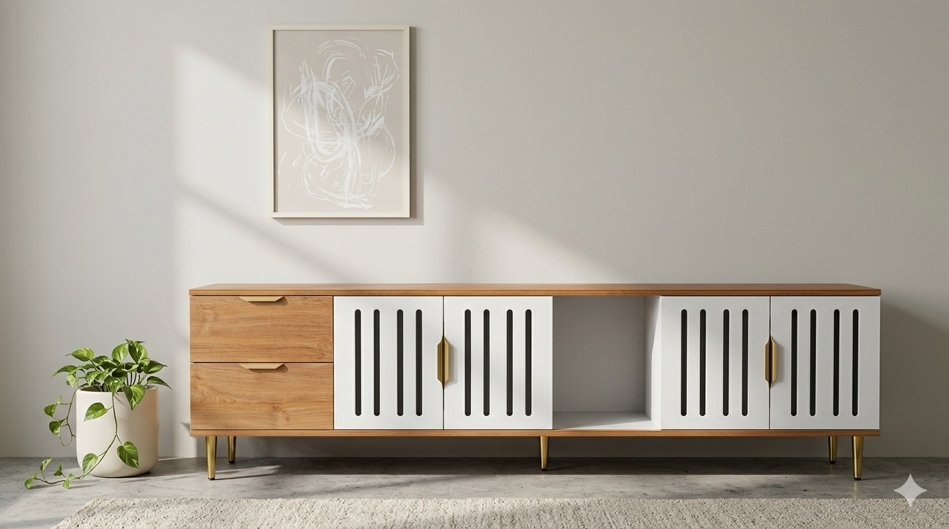 Aura Slat Tv Stand 4 - Furniture Place Kenya
