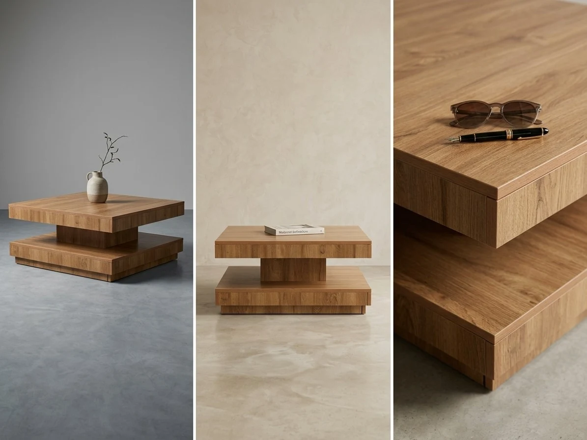 Tiered Royal Teak Coffee Table 4 - Furniture Place Kenya