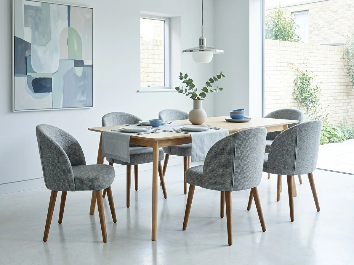 Curved Back Upholstered Dining Chair 4 - Furniture Place Kenya