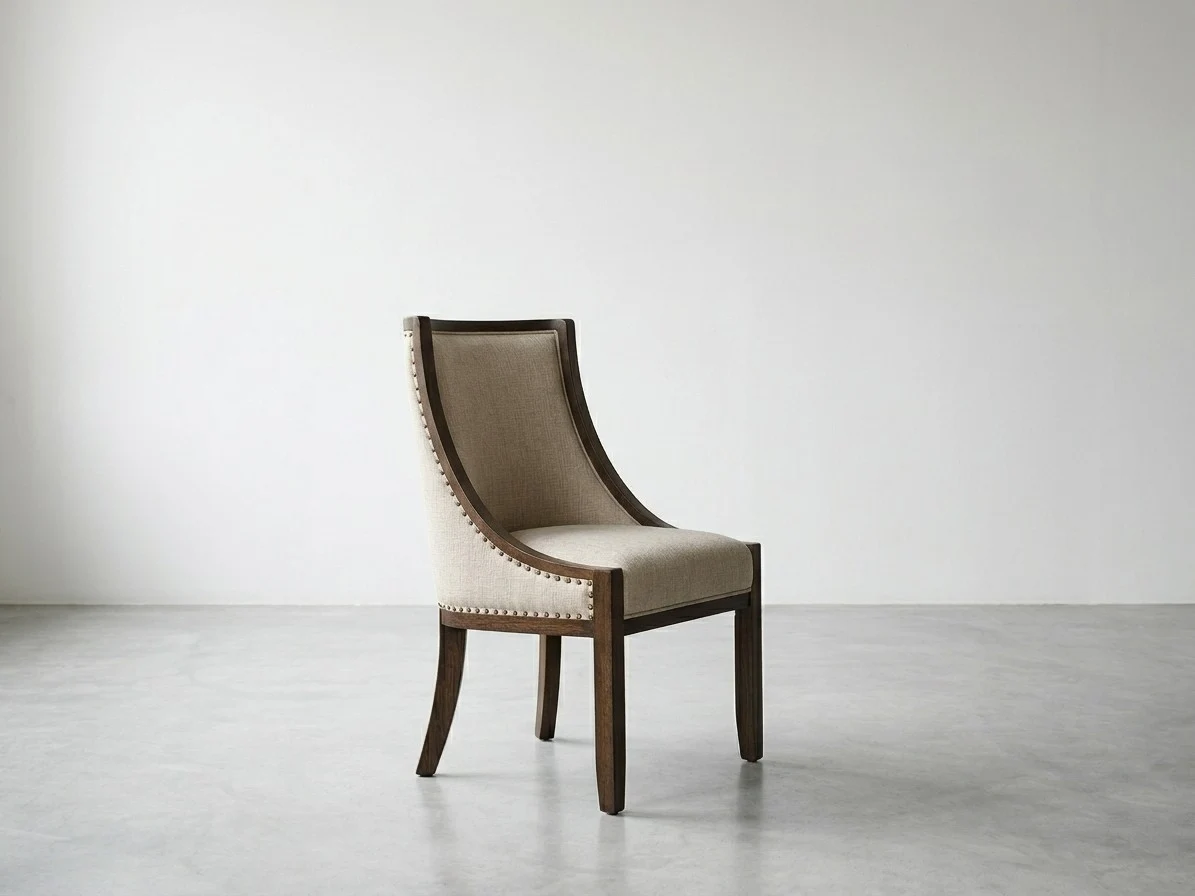 Curved High-Back Upholstered Dining Chair 3 - Furniture Place Kenya