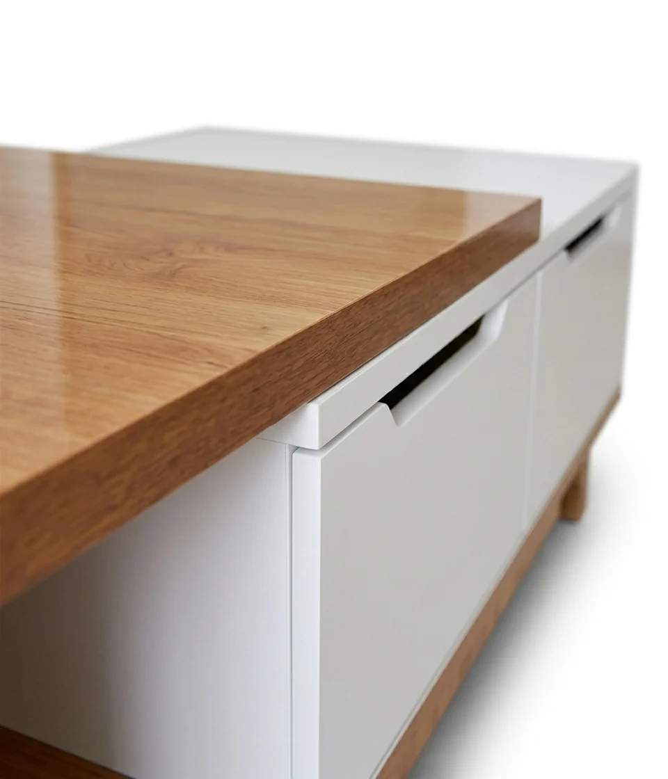 Nordic Two-Tone Storage Coffee Table 2 - Furniture Place Kenya